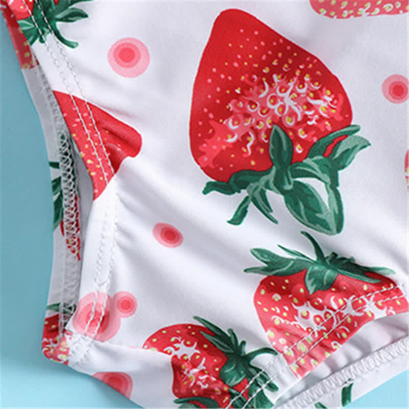 ベビー 2ピース ストロベリー 水着 ヘッドバンド付き - image 8