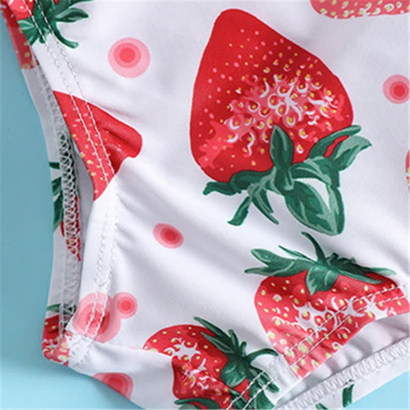 ベビー 2ピース ストロベリー 水着 ヘッドバンド付き - image 8