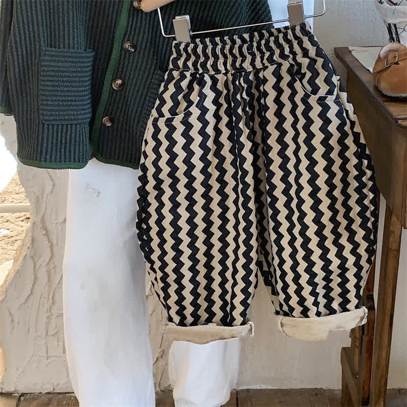 幼児用ウェーブグレインルーズブラックパンツ - image 3