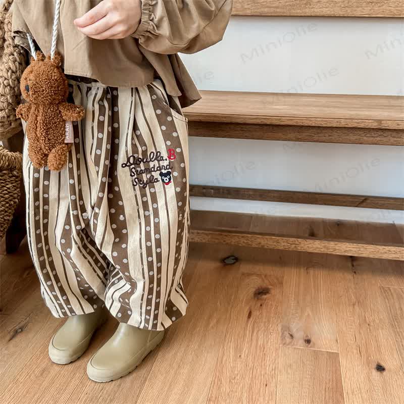 ベビー幼児用刺繍ベアパンツ - image 4