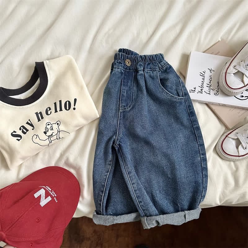 キッズボーイズルーズハーレムジーンズパンツ - image 12