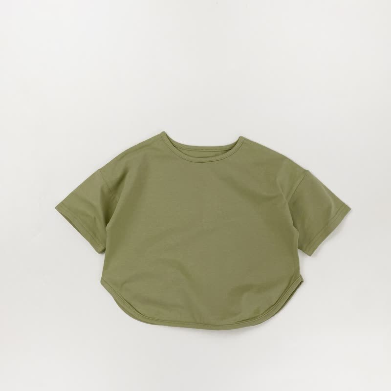 幼児用女の子向け無地カジュアルTシャツ - 緑 - 6-7.5T - image 7