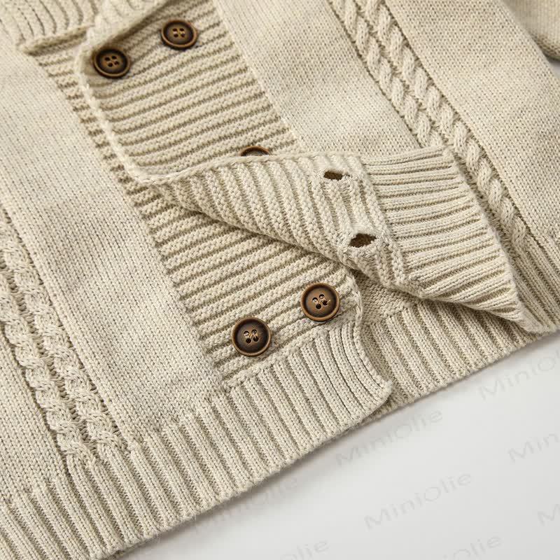 ベビー幼児用ラペルニットカーディガン - image 9