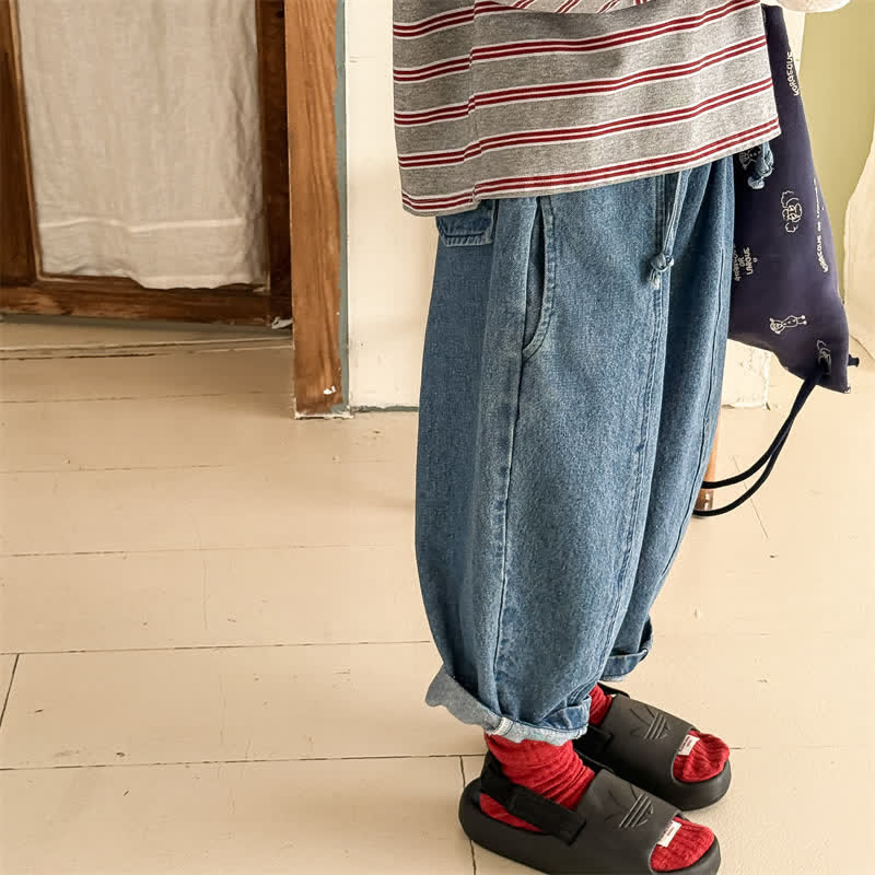 幼児用ウォッシュドデニムルーズパンツ - image 21