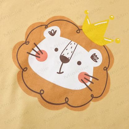 ベビー用アニマルプリント半袖ロンパース - image 10