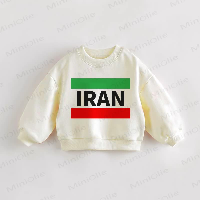 IRANのベビー幼児用プリントスウェットシャツ - クリーム - 3～5歳 - image 1