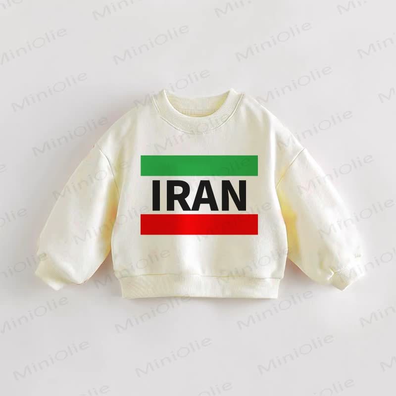 IRANのベビー幼児用プリントスウェットシャツ - クリーム - 3～5歳 - image 1