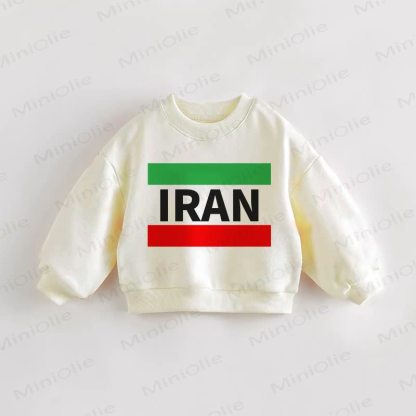 IRANのベビー幼児用プリントスウェットシャツ - クリーム - 3～5歳 - image 1