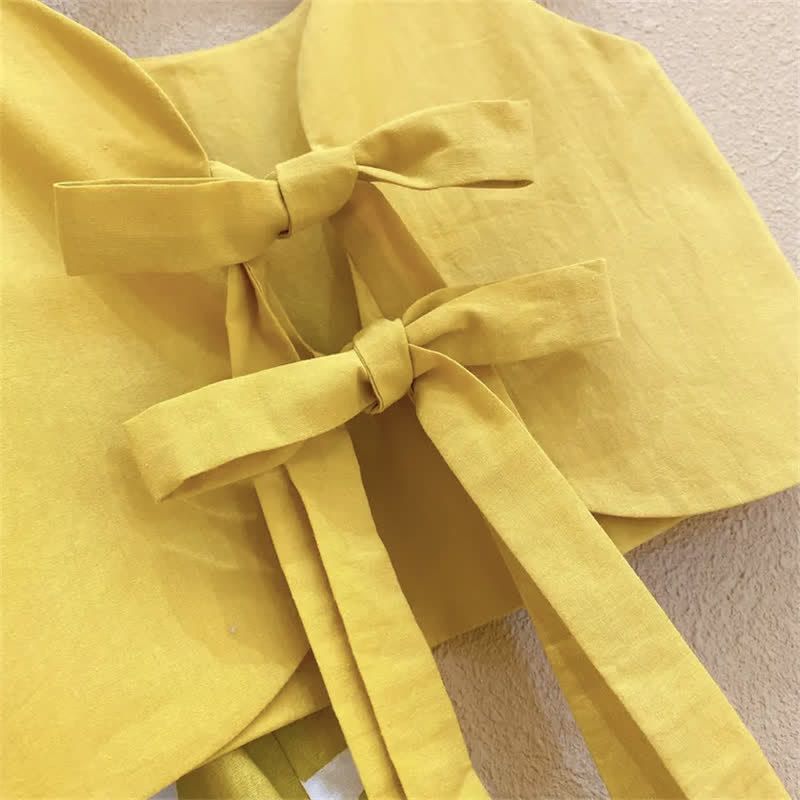 幼児用2ピースイエロードットセット（帽子付き） - image 9