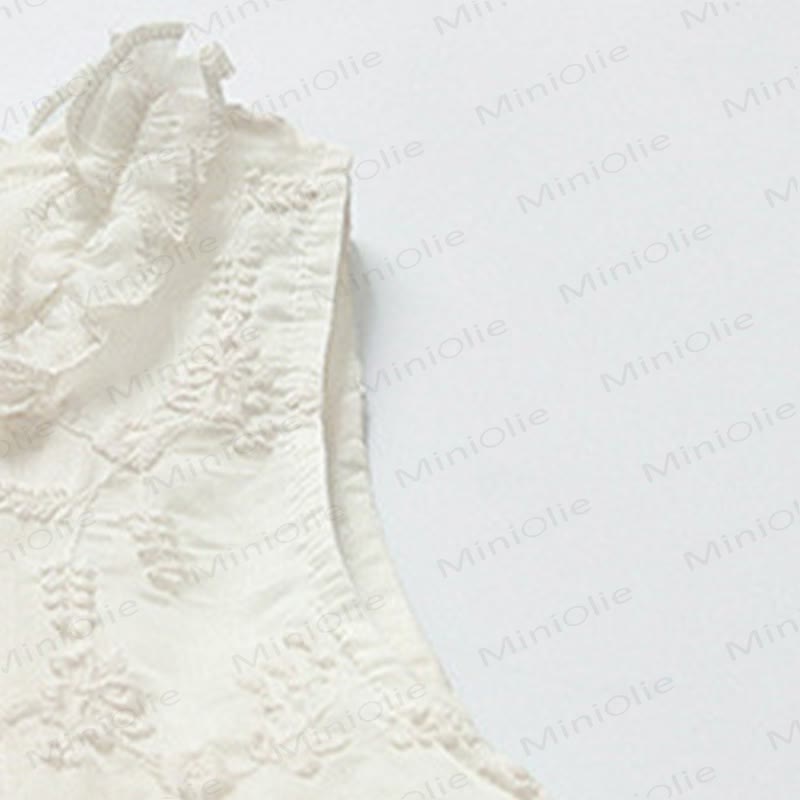 幼児用女の子用リボン付きチュールプリンセスノースリーブDress - image 6