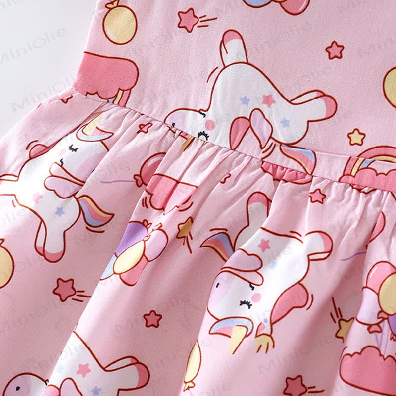 幼児用女の子向けアニマルレインボーリボンノースリーブDress - image 12