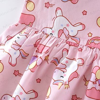 幼児用女の子向けアニマルレインボーリボンノースリーブDress - image 12