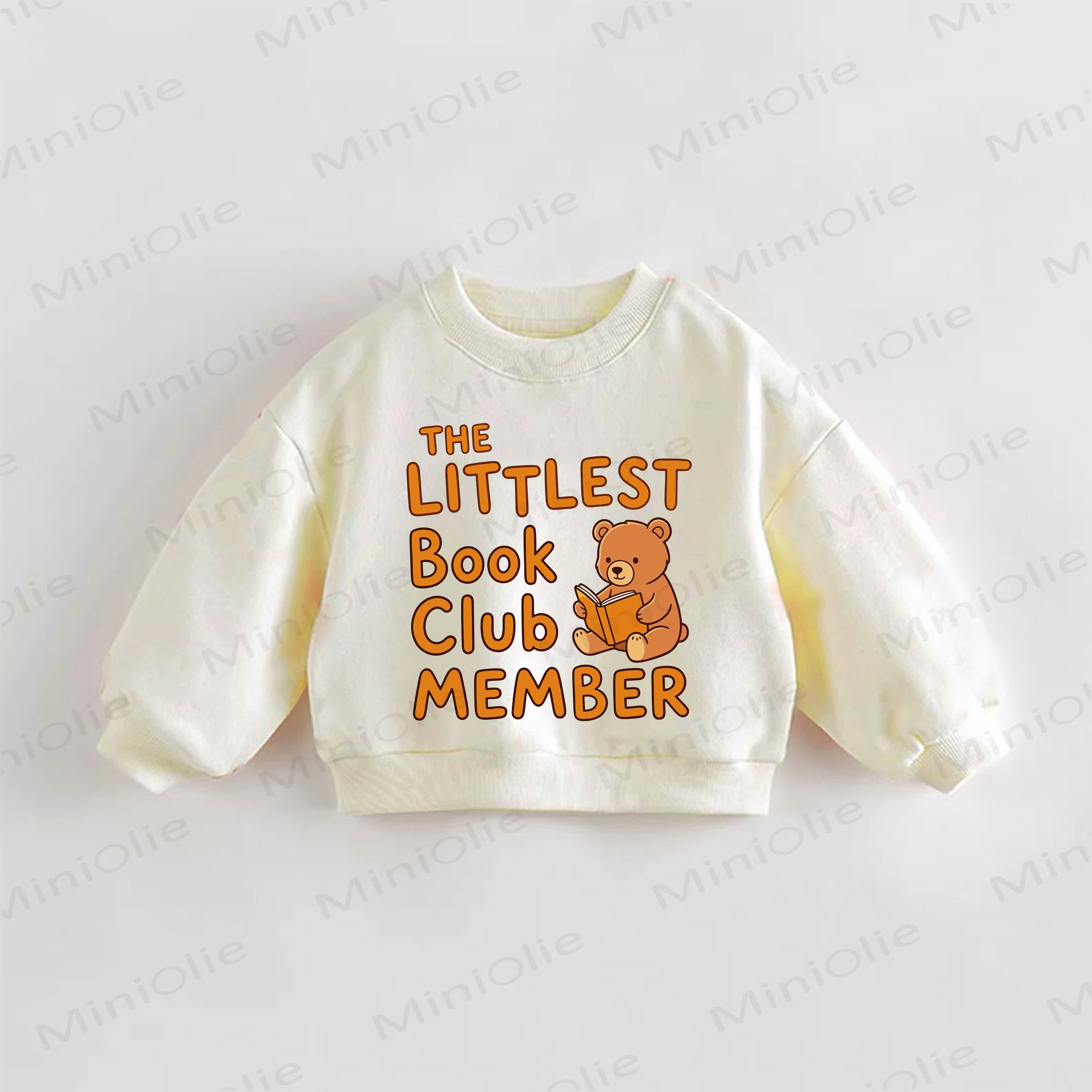 THE LITTLEST BOOK CLUB MEMBERベビー幼児用クリームスウェットシャツ - クリーム - 3～5歳 - image 1
