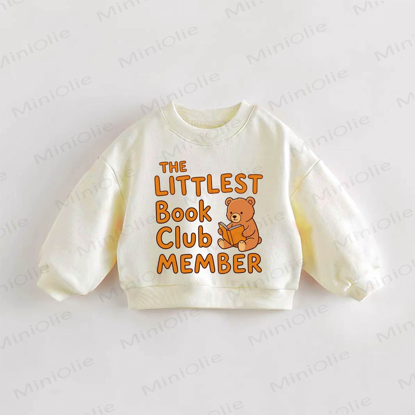 THE LITTLEST BOOK CLUB MEMBERベビー幼児用クリームスウェットシャツ - クリーム - 3～5歳 - image 1