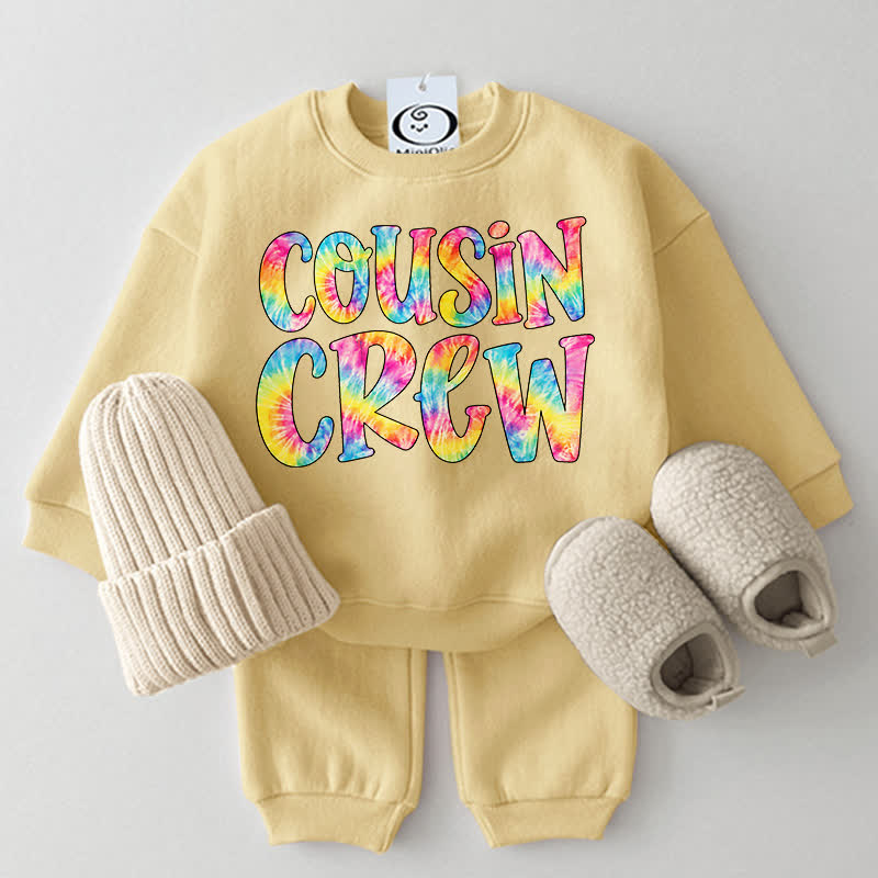 COUSIN CREWベビー用スウェットシャツ 2点セット - 黄色 - 2～3歳 - image 5