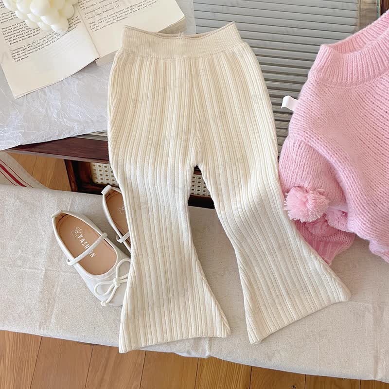 幼児の女の子の毛玉セーターまたはベルボトムパンツ - image 7