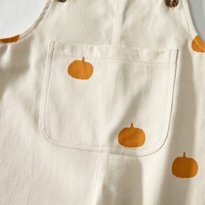ベビー・幼児用パンプキン柄ベージュオーバーオール - image 5