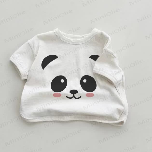 ベビーパンダ柄の白いTシャツ - 白 - 18～24ヶ月 - image 1