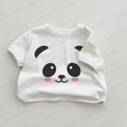 ベビーパンダ柄の白いTシャツ - 白 - 18～24ヶ月 - image 1