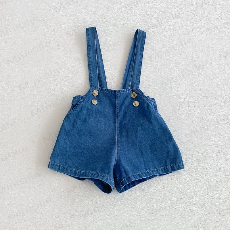 幼児男の子用ヴィンテージチェック柄オーバーオール - 青 - 4～5歳 - image 4