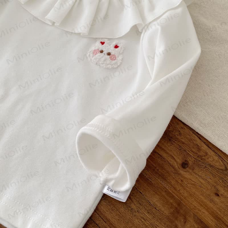 ベビーアップルドッグ デニムオーバーオール＆ホワイトトップス - image 14