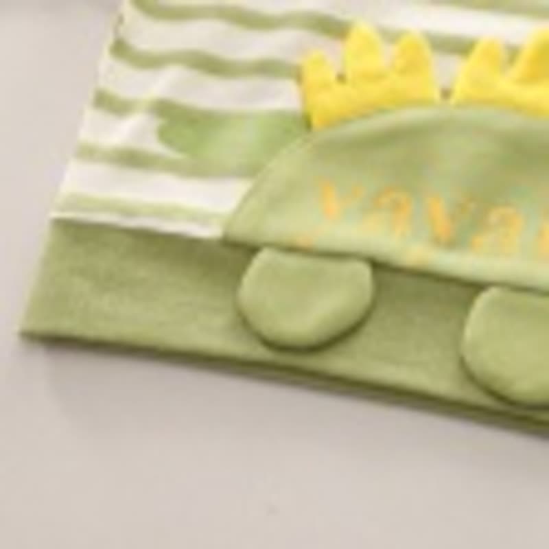 YAYALE幼児男の子用 ストライプ柄恐竜アップリケ付きトップス＆パンツ 2点セット - image 7