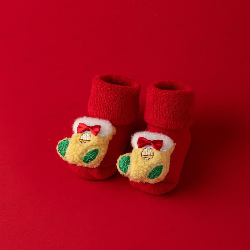 ベビー幼児用フリース裏地クリスマスソックス - ベルト - 1～3歳 - image 7