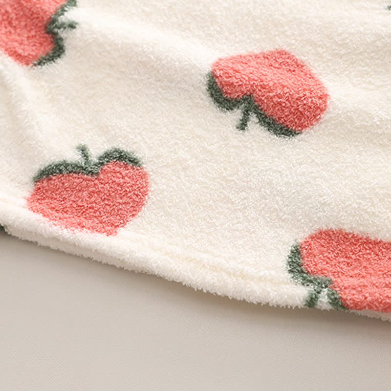 幼児用ストロベリーフリースパジャマ2点セット - image 7