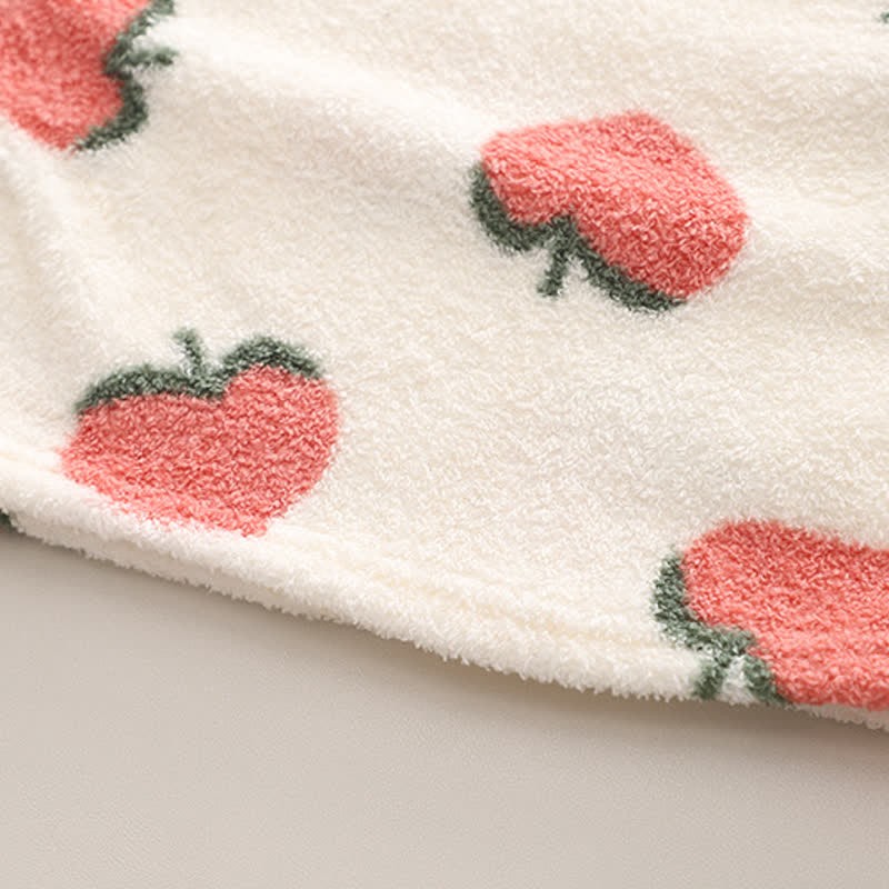 幼児用ストロベリーフリースパジャマ2点セット - image 7