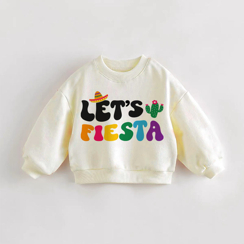 LET'S FIESTA幼児用サボテン柄クリームスウェットシャツ - クリーム - 3～5歳 - image 1