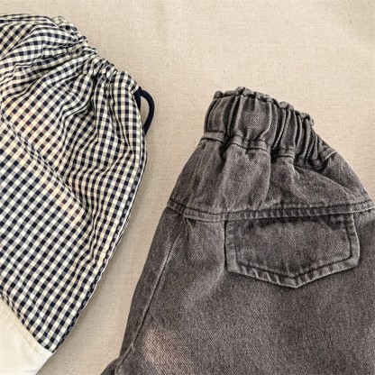 幼児用ウォッシュドデニムルーズパンツ - image 25