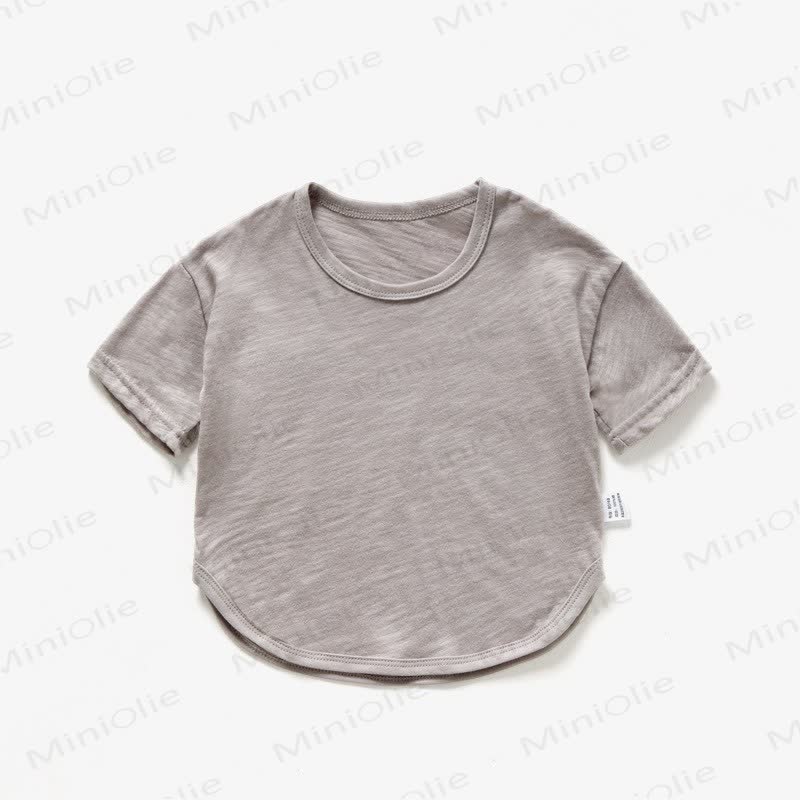 ベビー・幼児用無地サマーTシャツ - グレー - 4～5歳 - image 4
