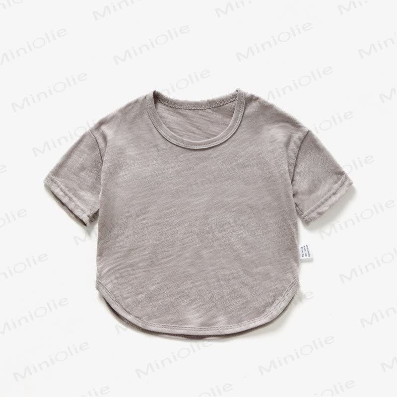 ベビー・幼児用無地サマーTシャツ - グレー - 4～5歳 - image 4