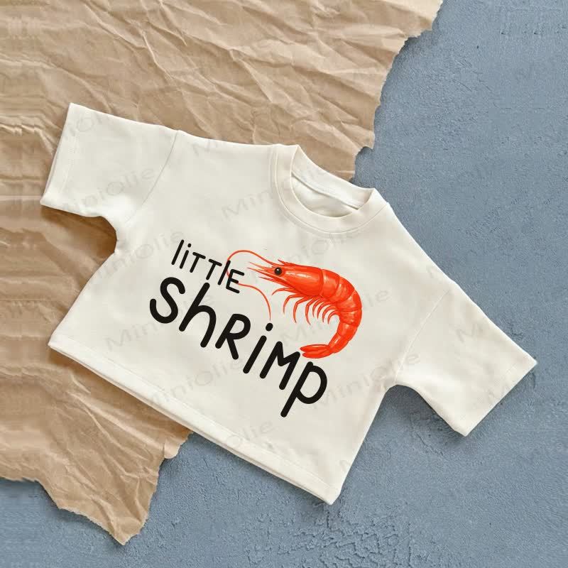 LITTLE SHRIMPベビーTシャツ - 白 - 2～3歳 - image 1