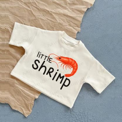LITTLE SHRIMPベビーTシャツ - 白 - 2～3歳 - image 1