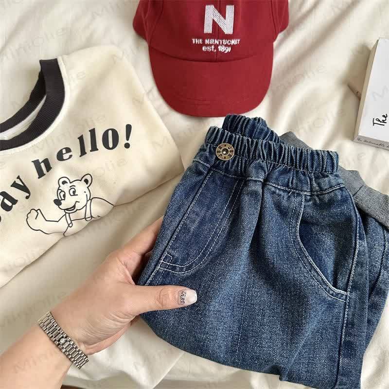 キッズボーイズルーズハーレムジーンズパンツ - image 7