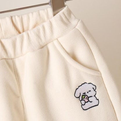 ベビーピンクのテディフリースジャケットとパンツのセット - image 7