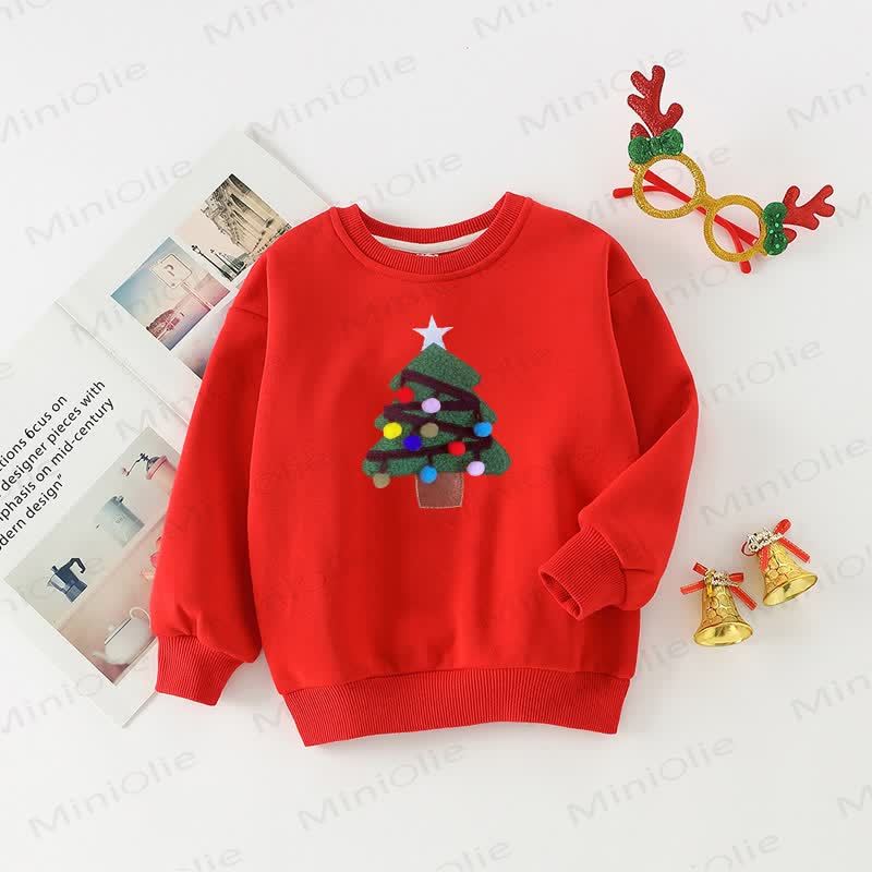 ファミリーお揃いのクリスマスツリースウェットシャツ - image 6