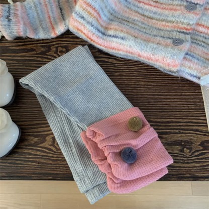 幼児用マルチカラーセーター/レギンス - グレーのパンツ - 12歳 - image 2