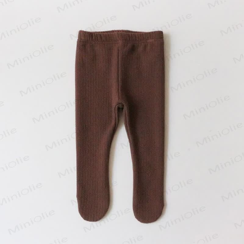ベビー無地ベーシックコンフォートタイツ - 茶色 - 18～24ヶ月 - image 8