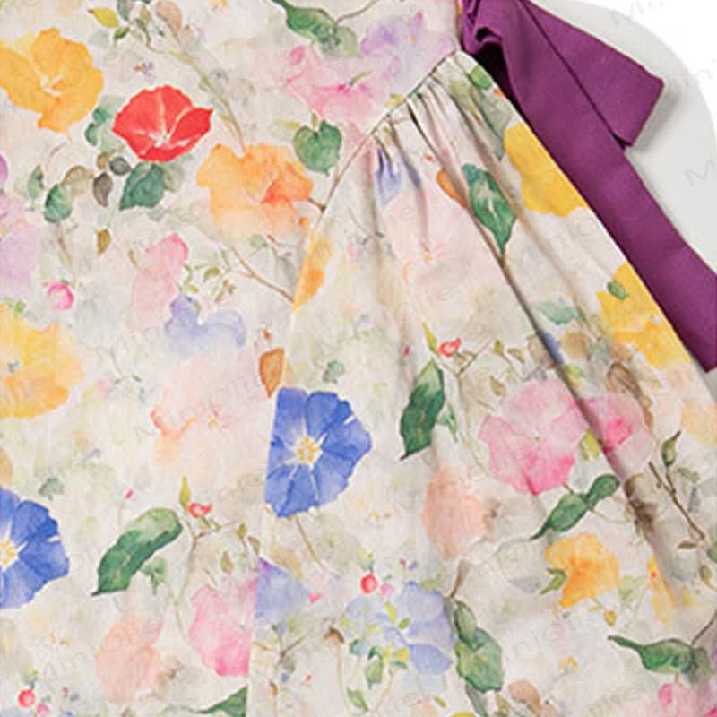 幼児・キッズ 女の子用 ピンク 花柄 リボン ノースリーブDress - image 6