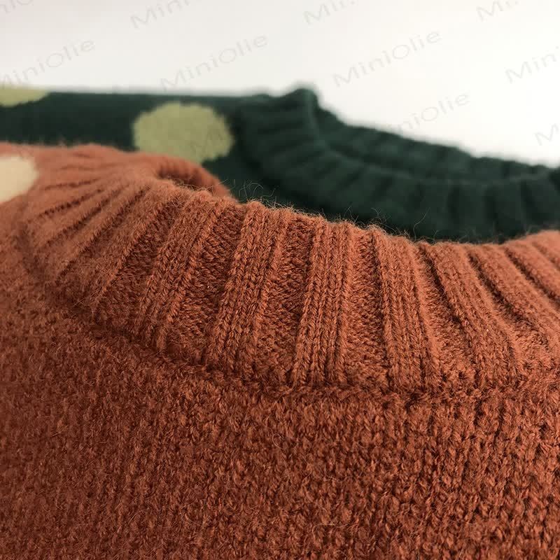 幼児用ニットドット レトロスタイル セーター - image 9