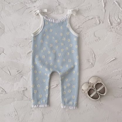 サロペット カリーナ コン フィオーリ アズーリ - ブルー - 2～3歳 - image 4