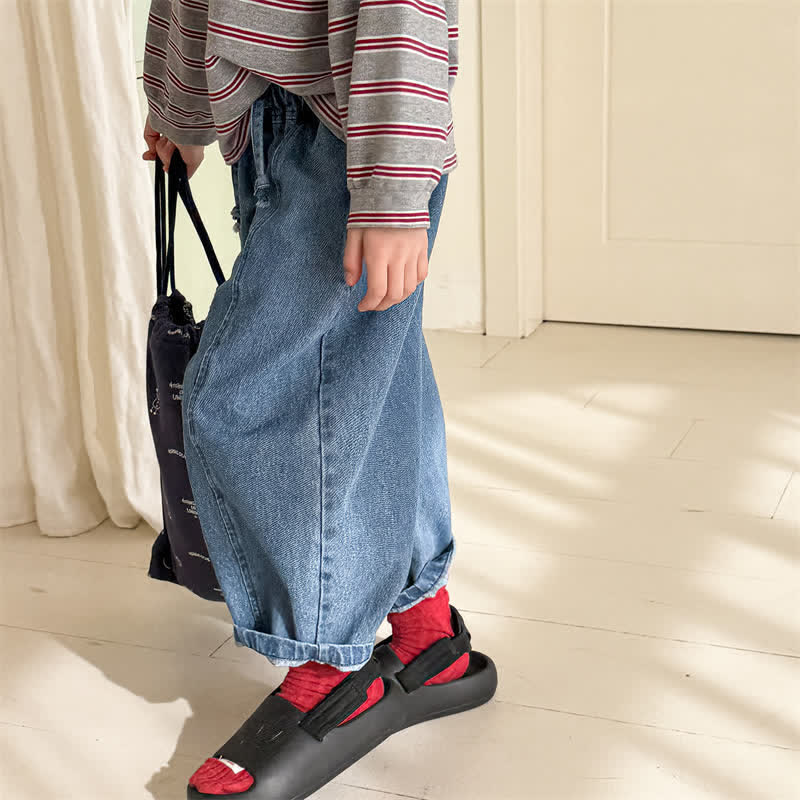 幼児用ウォッシュドデニムルーズパンツ - image 23