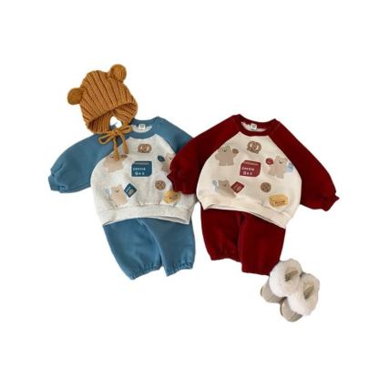 COOKIE BOX幼児用 ベア フリース裏地 2点セット - image 3