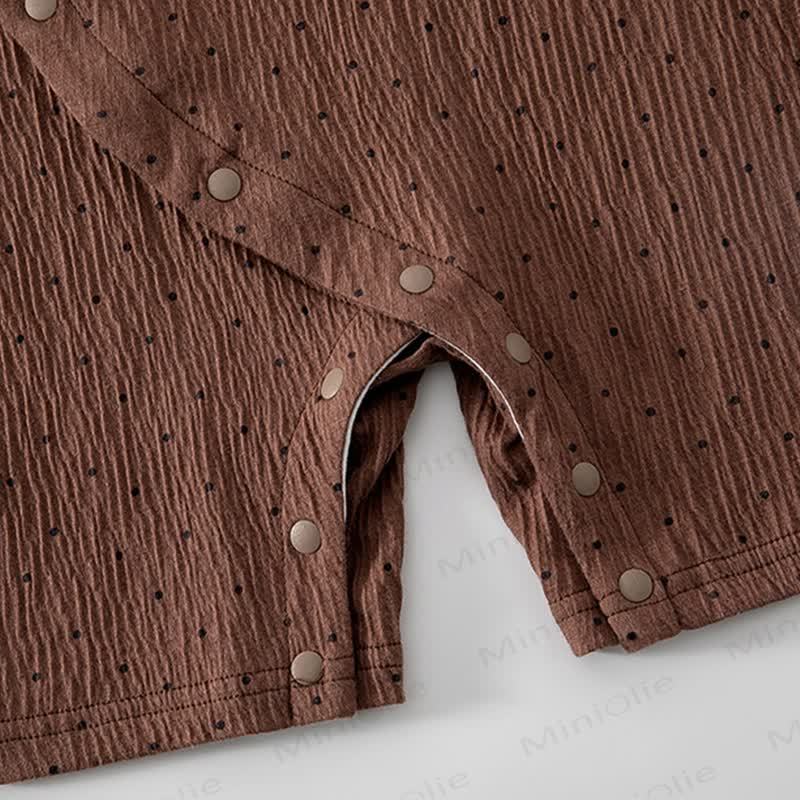 ベビーコットン水玉ロンパース - image 6