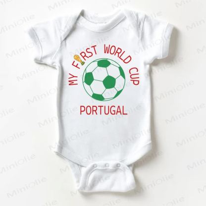 MY FIRST WORLD CUP PORTUGALベビーボーイズ ホワイトボディスーツ - 白 - 18～24ヶ月 - image 1