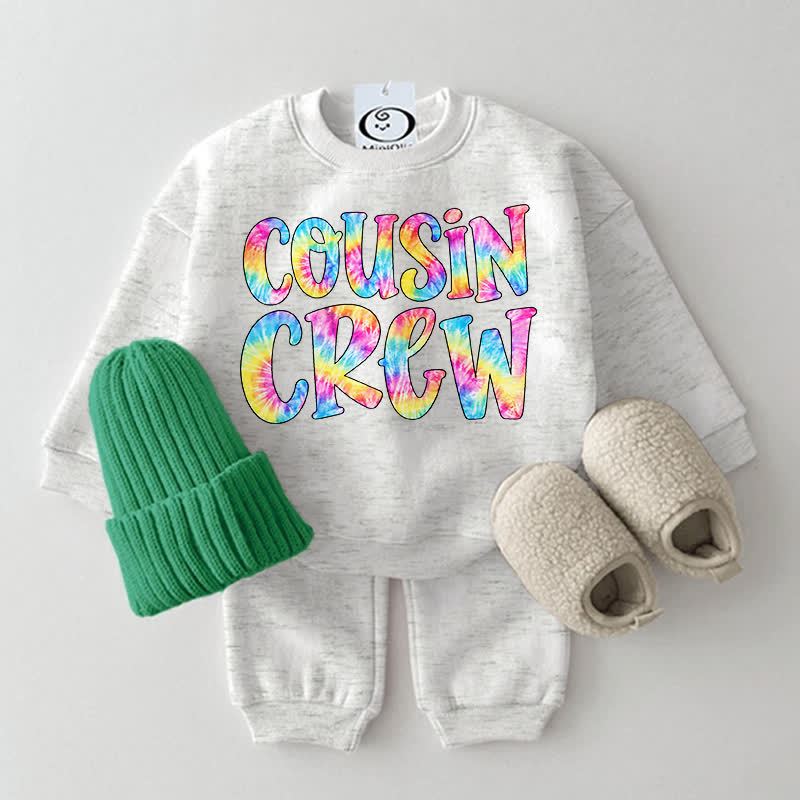 COUSIN CREWベビー用スウェットシャツ 2点セット - ライトグレー - 2～3歳 - image 6
