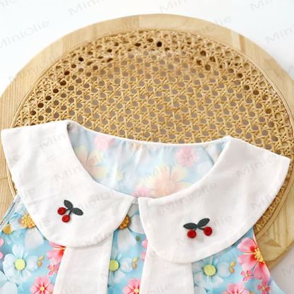 幼児・キッズ 女の子用 バタフライ柄 ポリエステル ノースリーブDress - image 6