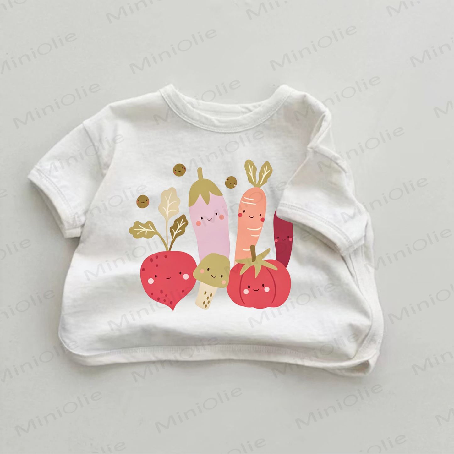 ベビーホワイト野菜プリントTシャツ - 白 - 18～24ヶ月 - image 1